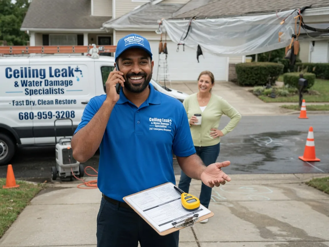 Ceiling Leak Cleanup Wayland, IA FAQs